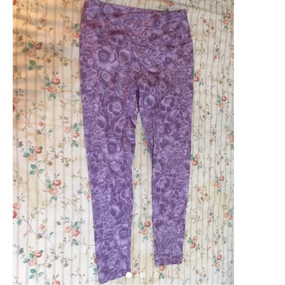 Kyodan Pants - Purple Floral Flower Leggings